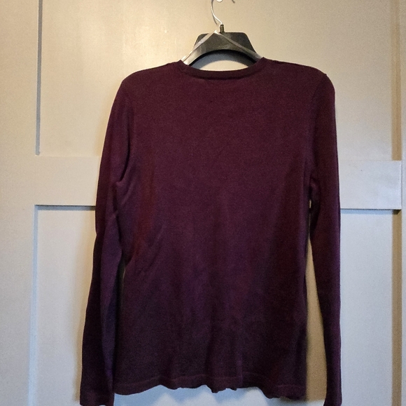 Jones New York Collection Women's plum Cardigan Style Sweater Size Small New - Picture 3 of 4